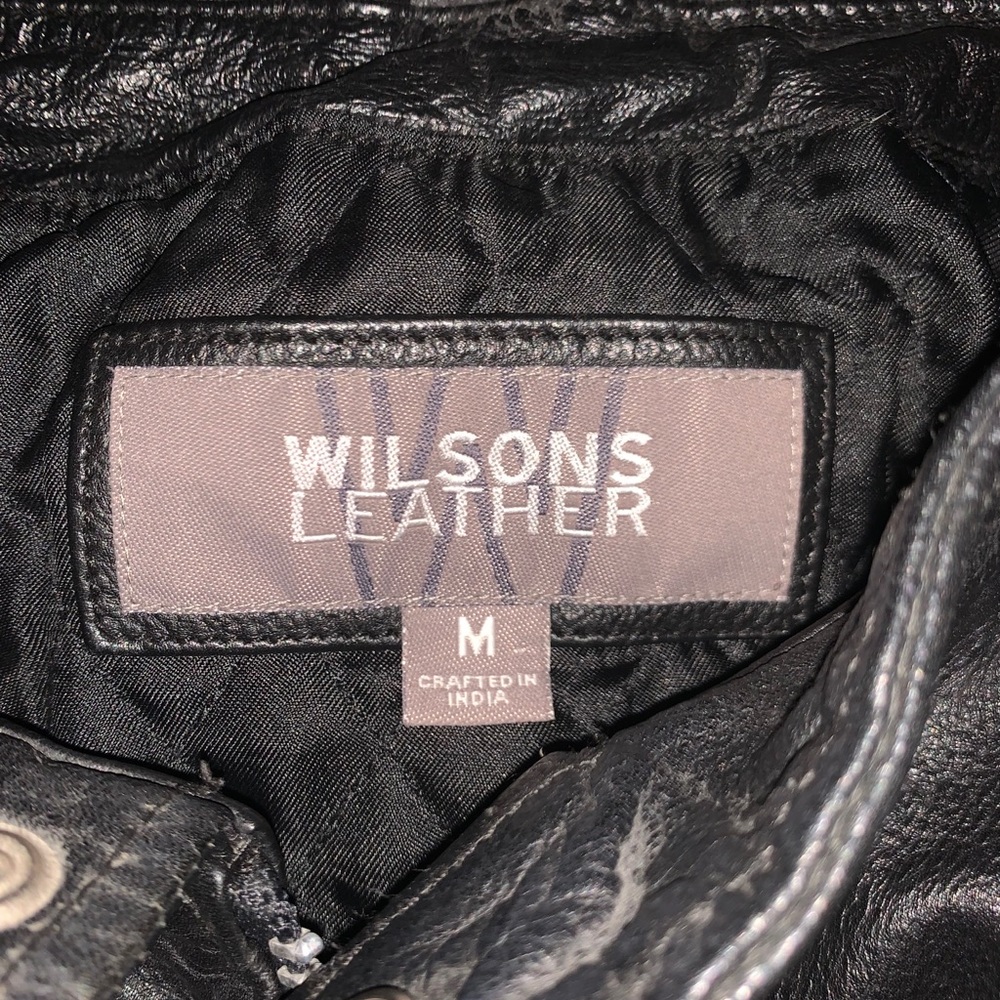 Leather moto jacket